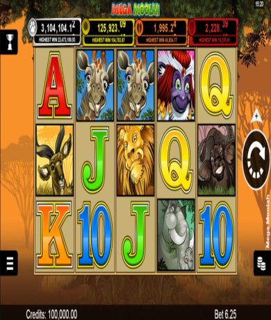 Spil gratis lige nu p&aring; Mega Moolah slot online fra Microgaming | Danske Casinoer