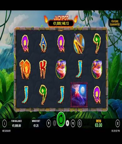 Spil gratis lige nu p&aring; Megasaur Online Slots fra Realtime Gaming | Danske Casinoer