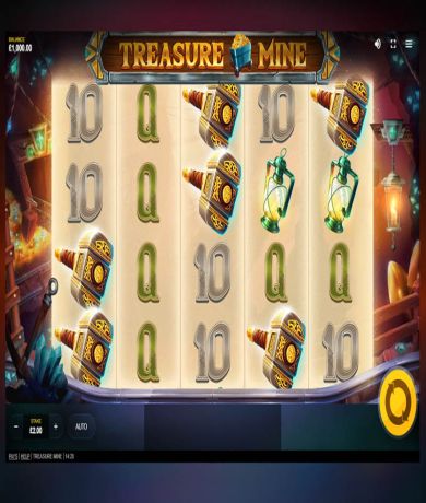 Spil gratis lige nu p&aring; Treasure Mine spillemaskine online fra Red Tiger Gaming | Danske Casinoer